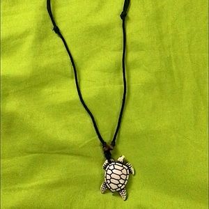 Coral Stone Turtle Necklace Adjustable Men/Women